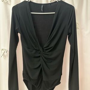 Stradivarius Black Bodysuit